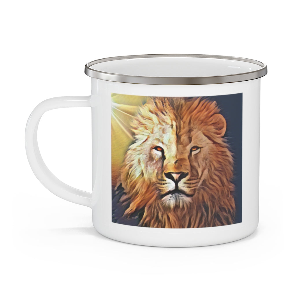 Lions Brew Enamel Camping Mug