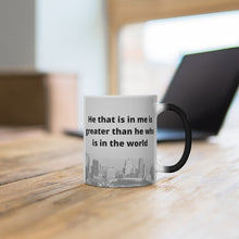 Load image into Gallery viewer, Greater than He Color Changing Mug
