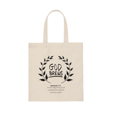 Load image into Gallery viewer, God Brews Canvas Tote Bag
