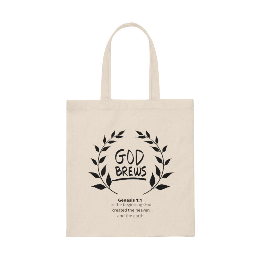 God Brews Canvas Tote Bag