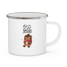 Load image into Gallery viewer, God Brews Hedgehog Enamel Camping Mug
