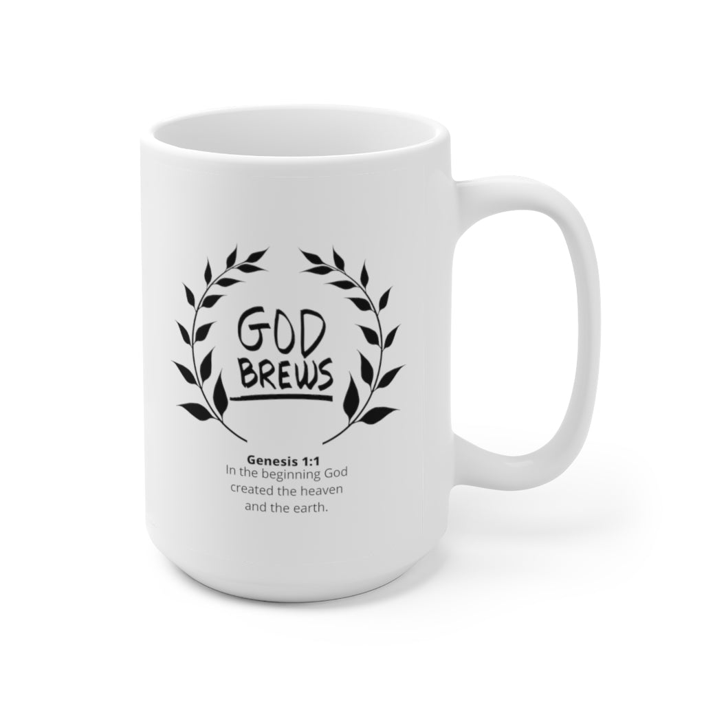God Brews Ceramic Mug 15oz